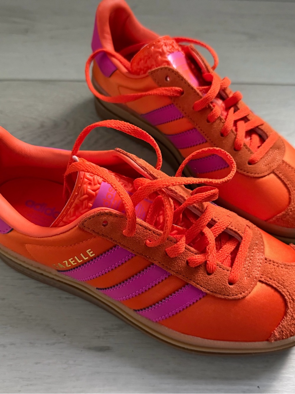 adidas Gazelle Women's Orange & Pink Low-Top Sneakers